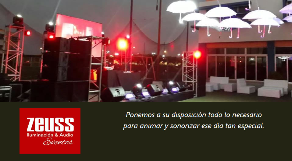 pág. ZeussEventos - Renta de equipo de audio e iluminación para eventos sociales y empresariales.