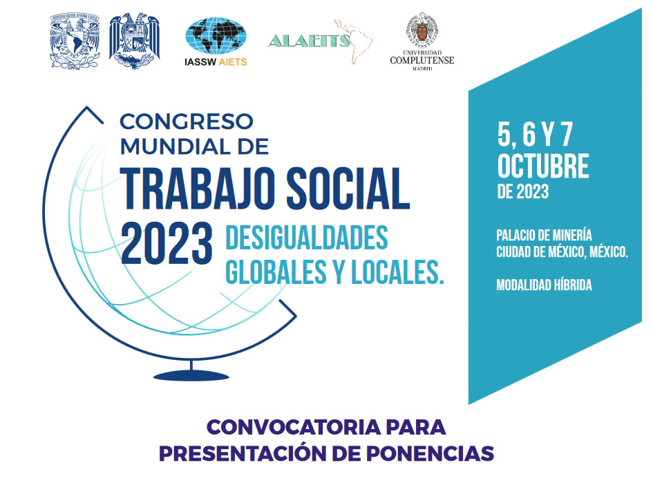 CONVOCATORIA PARA PRESENTACIÓN DE PONENCIAS. Congreso Mundial de Trabajo Social 2023.